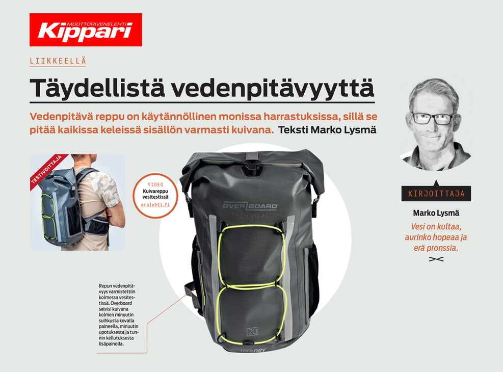Kippari Magazine – TrekDry Backpack Reviewed (June 2019)