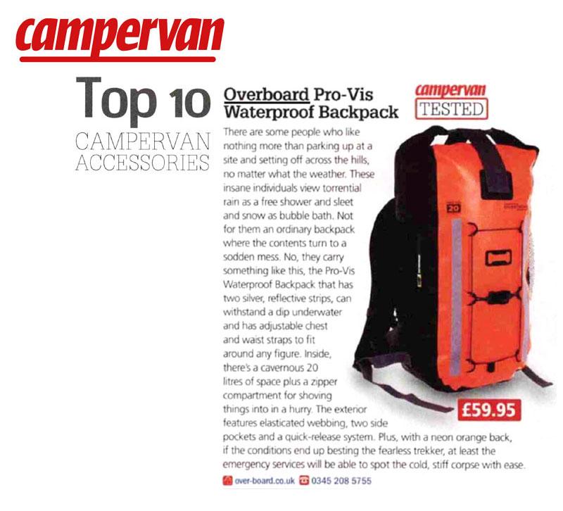 Campervan Magazine – Top 10 Accessories